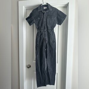 We The Free Black Denim Jumpsuit